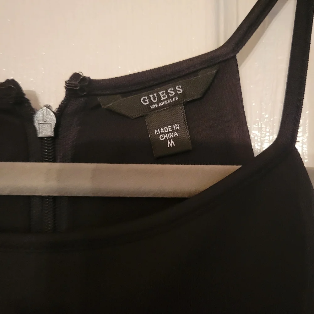 👗GUESS Embroidered Black Cocktail Dress - Picture 3 of 5